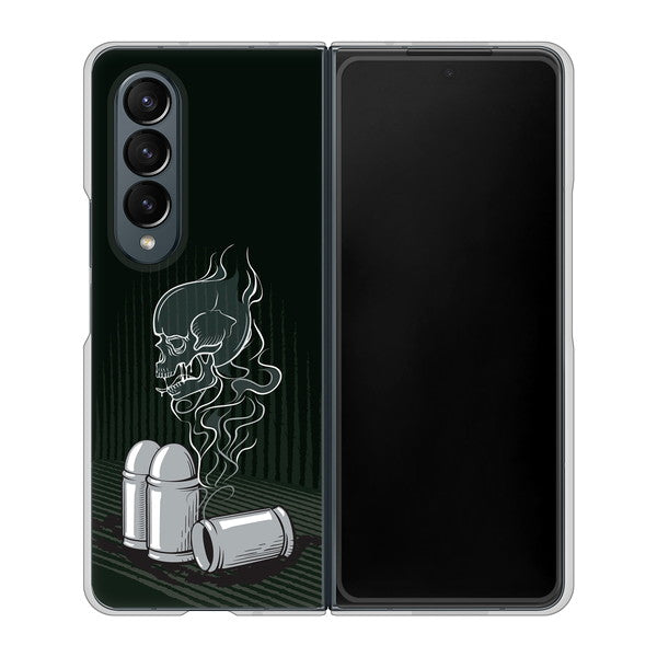 Galaxy Z Fold4 SCG16 au 高画質仕上げ 背面印刷 ハードケース【481 弾丸】