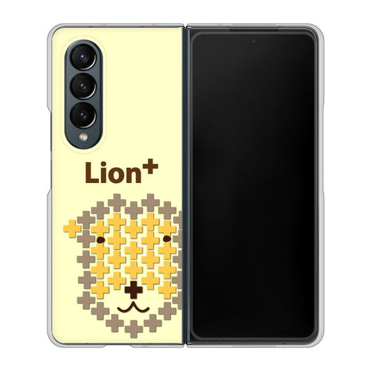 Galaxy Z Fold4 SCG16 au 高画質仕上げ 背面印刷 ハードケース【IA804 Lion+】