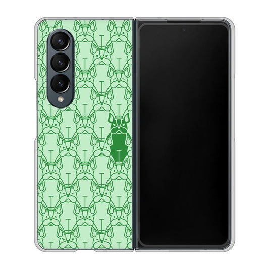 Galaxy Z Fold4 SCG16 au 高画質仕上げ 背面印刷 ハードケース【MA916 パターン ドッグ】