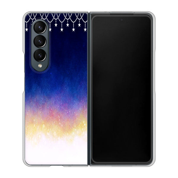 Galaxy Z Fold4 SCG16 au 高画質仕上げ 背面印刷 ハードケース【MI803 冬の夜空】