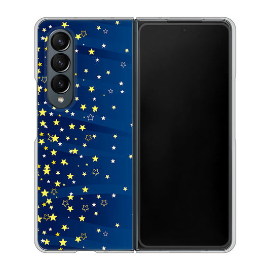 Galaxy Z Fold4 SCG16 au 高画質仕上げ 背面印刷 ハードケース【VA842 満天の星空】