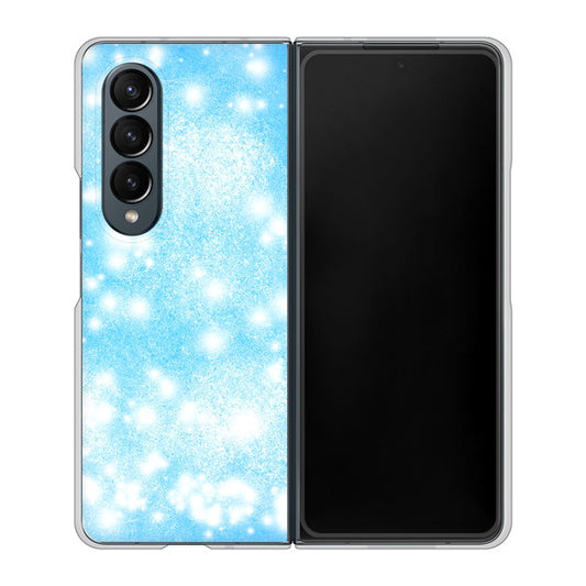 Galaxy Z Fold4 SCG16 au 高画質仕上げ 背面印刷 ハードケース【YJ289 デザインブルー】
