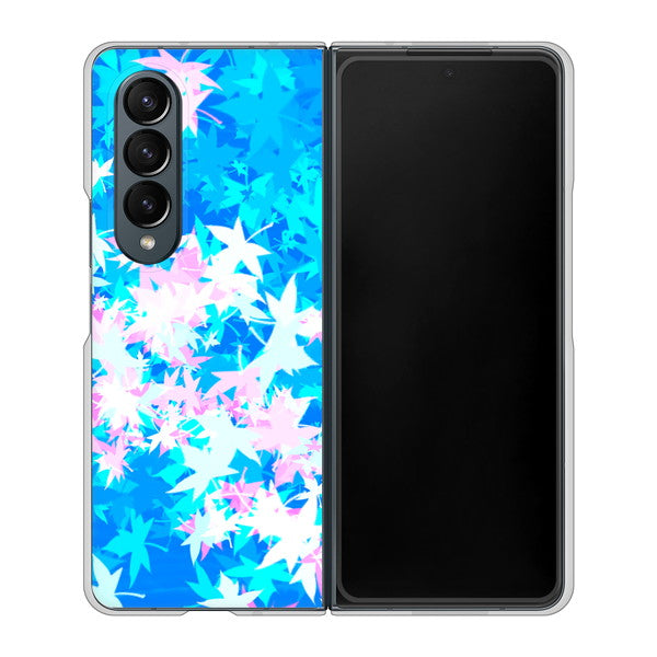 Galaxy Z Fold4 SCG16 au 高画質仕上げ 背面印刷 ハードケース【YJ290 デザインもみじ】