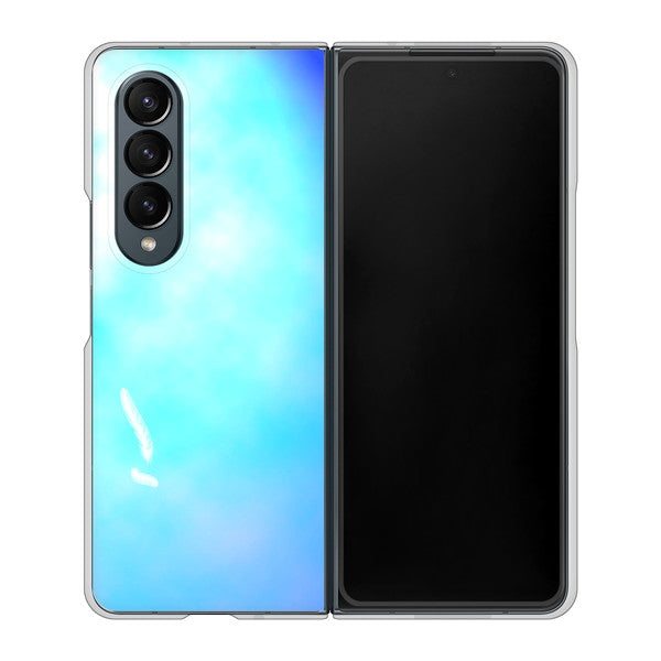 Galaxy Z Fold4 SCG16 au 高画質仕上げ 背面印刷 ハードケース【YJ291 デザイン 光】