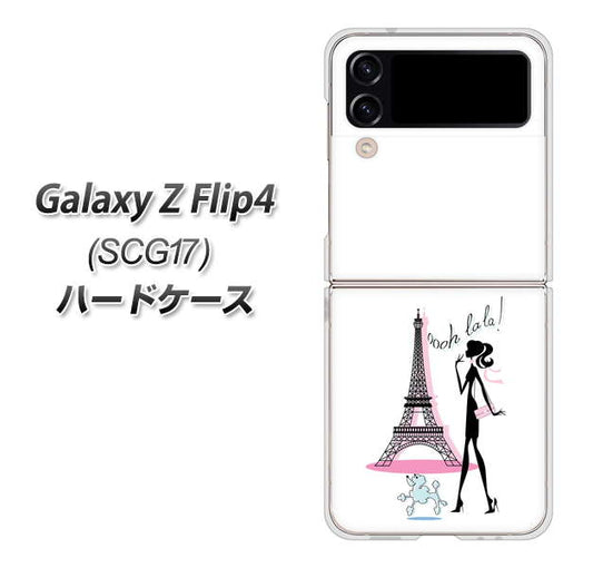 Galaxy Z Flip4 SCG17 au 高画質仕上げ 背面印刷 ハードケース【377 エレガント】
