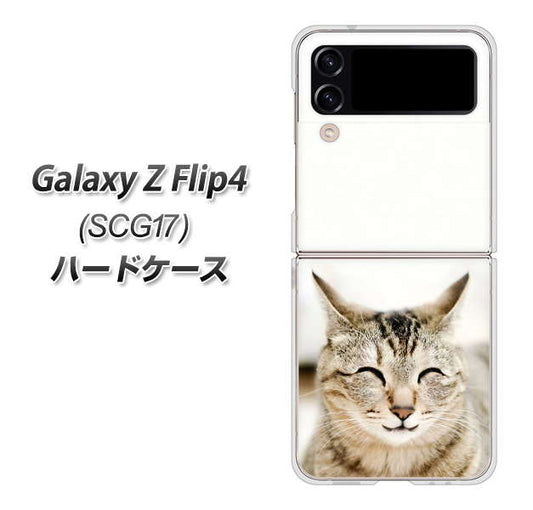 Galaxy Z Flip4 SCG17 au 高画質仕上げ 背面印刷 ハードケース【VA801 笑福ねこ】