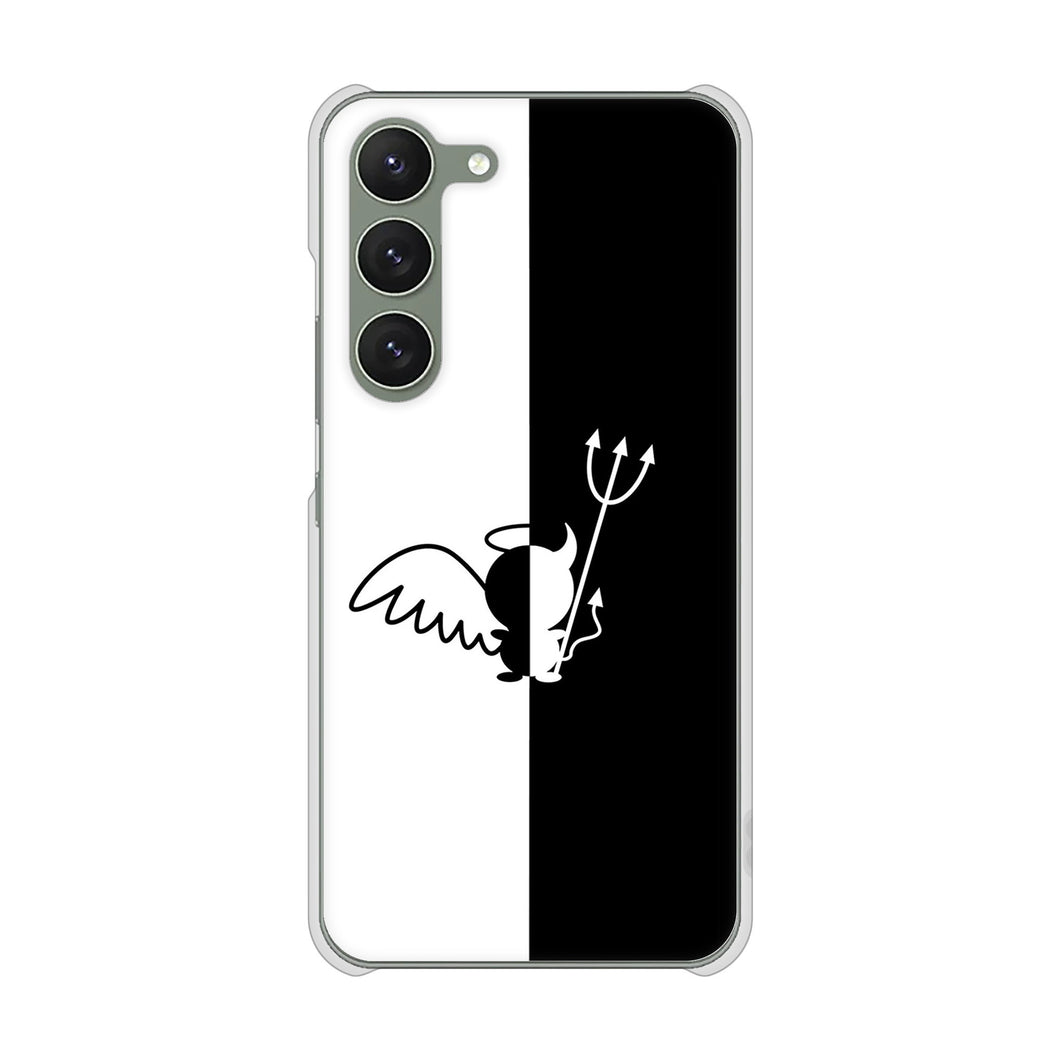 Galaxy S23 SCG19 au 高画質仕上げ 背面印刷 ハードケース 【027 ハーフデビット】