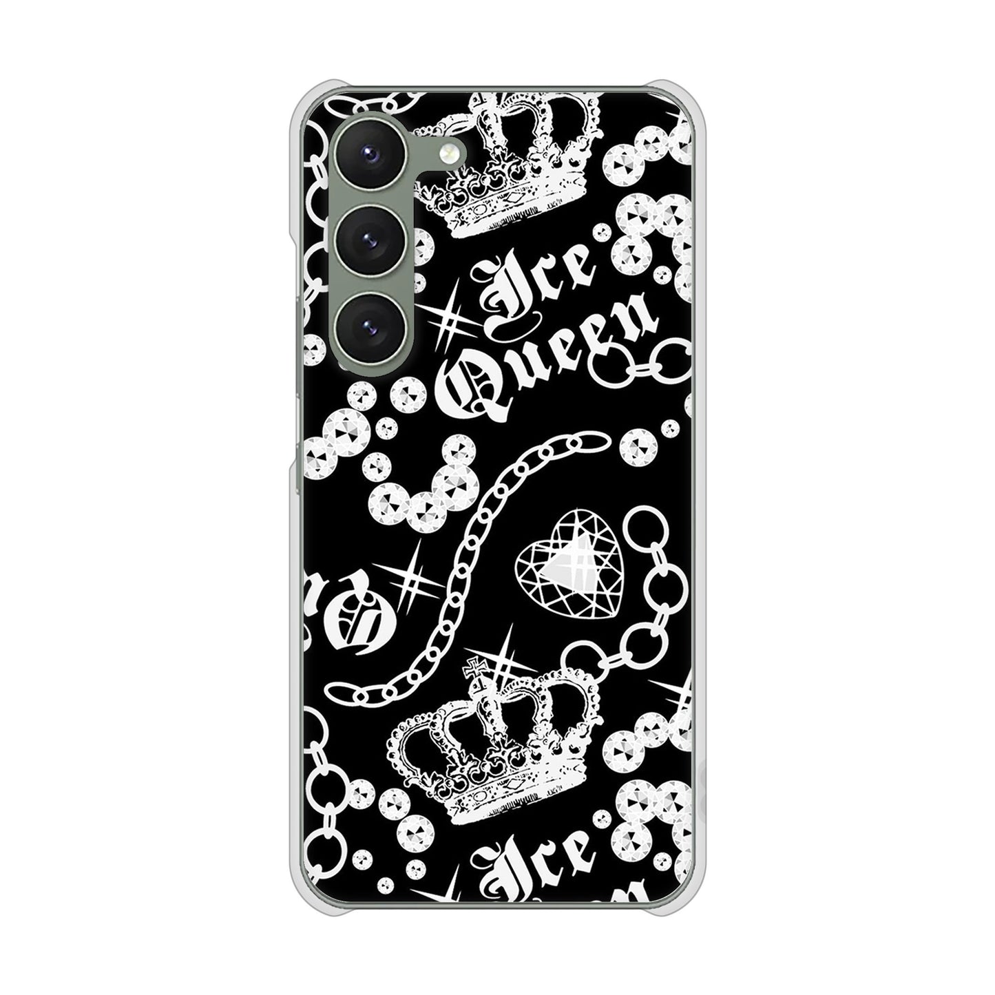 Galaxy S23 SCG19 au 高画質仕上げ 背面印刷 ハードケース 【187 ゴージャス クラウン】