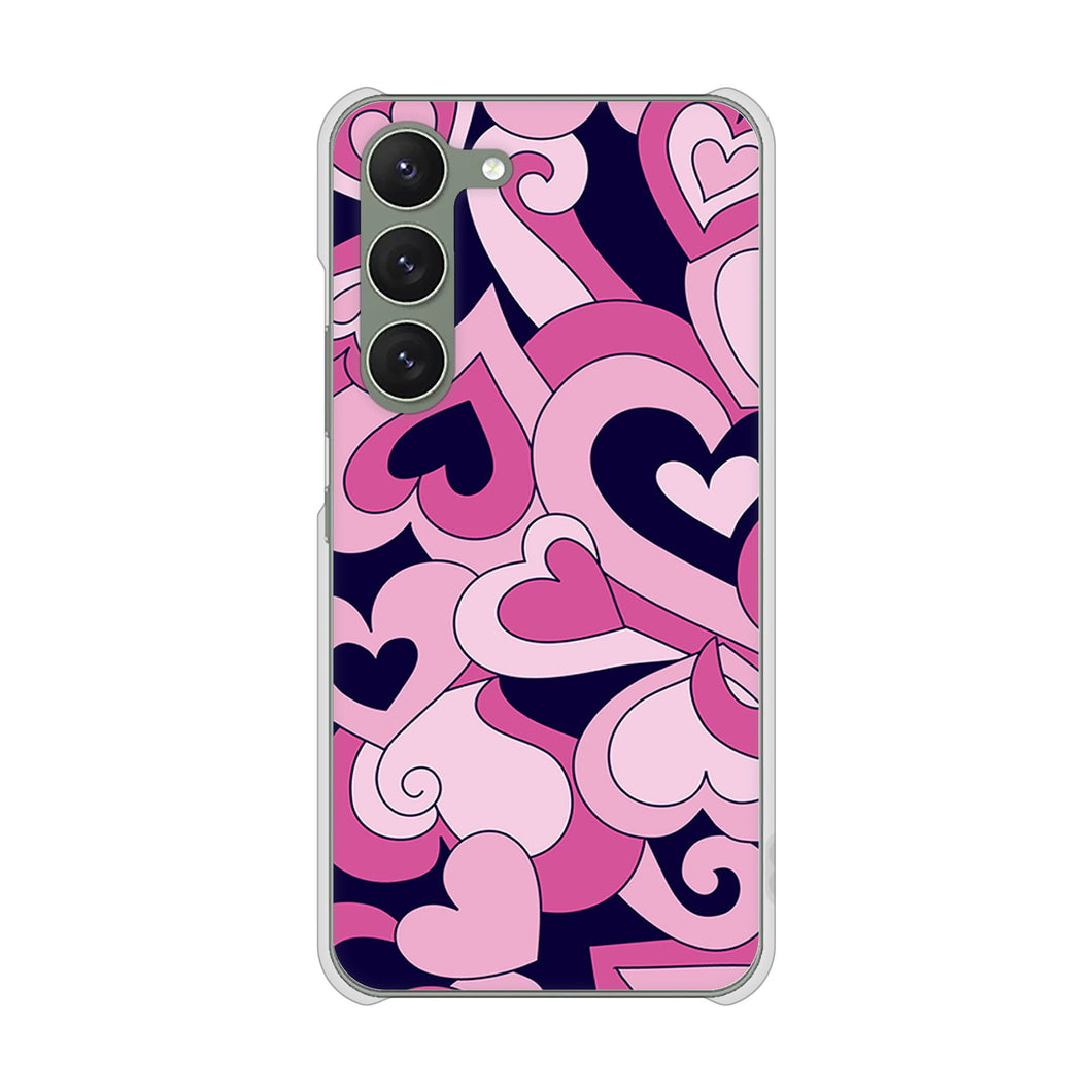 Galaxy S23 SCG19 au 高画質仕上げ 背面印刷 ハードケース プリティハート