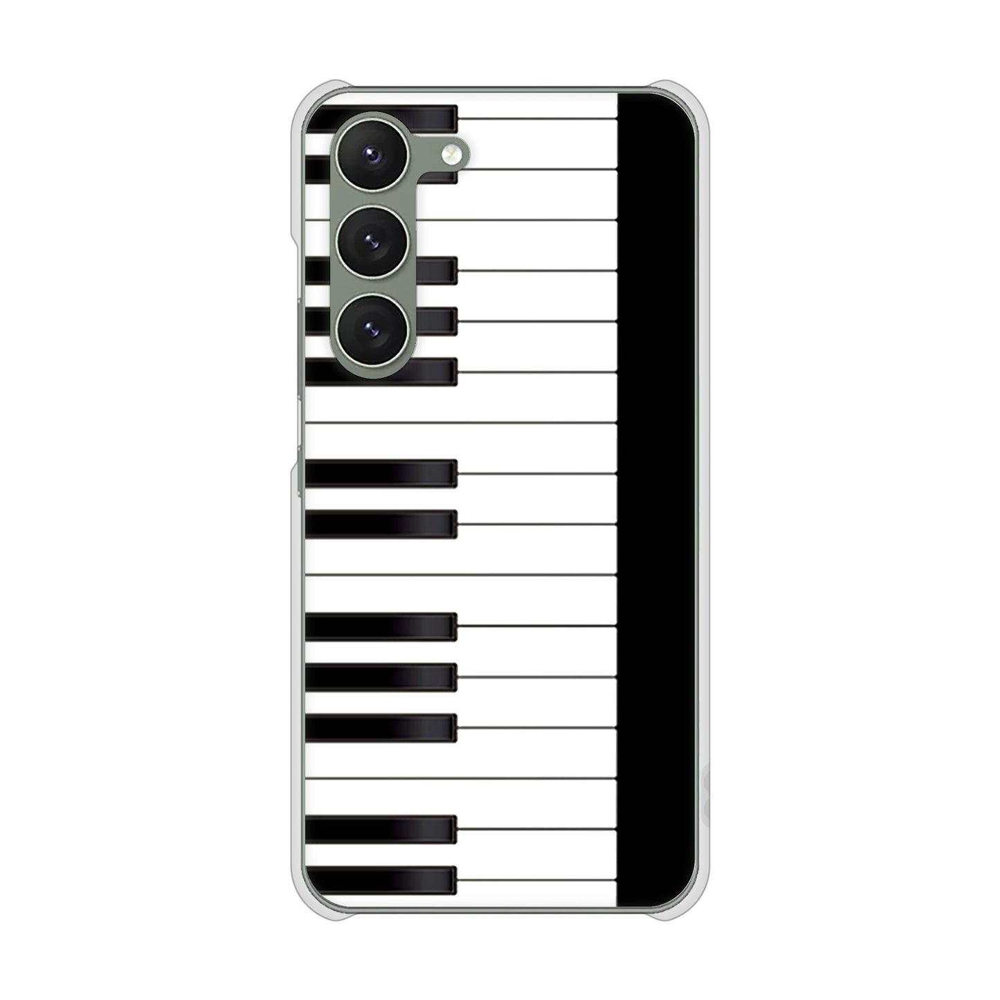 Galaxy S23 SCG19 au 高画質仕上げ 背面印刷 ハードケース ピアノ