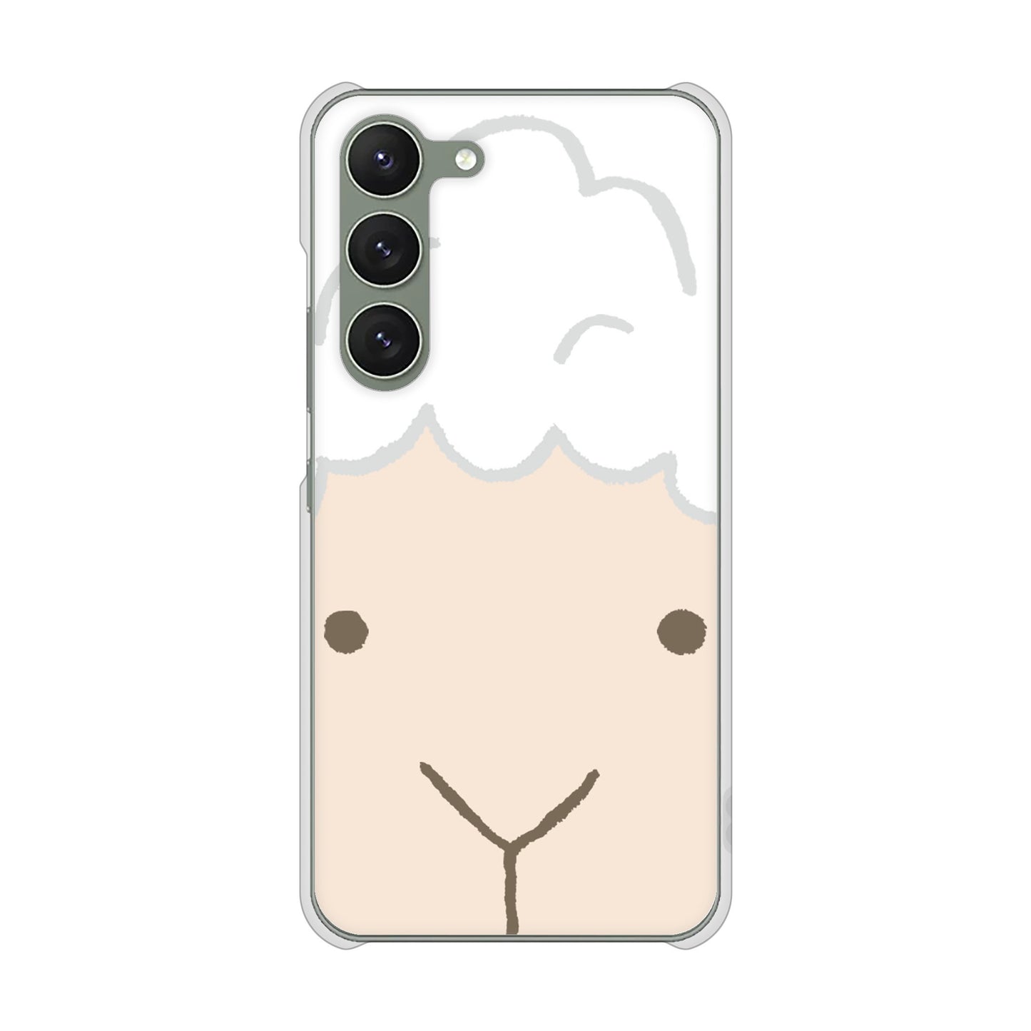 Galaxy S23 SCG19 au 高画質仕上げ 背面印刷 ハードケース ドアップアニマル