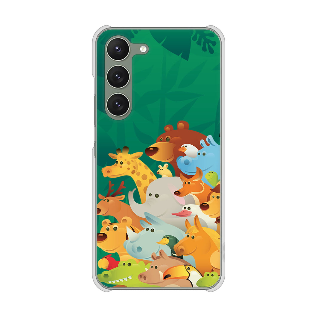 Galaxy S23 SCG19 au 高画質仕上げ 背面印刷 ハードケース 【370 全員集合】