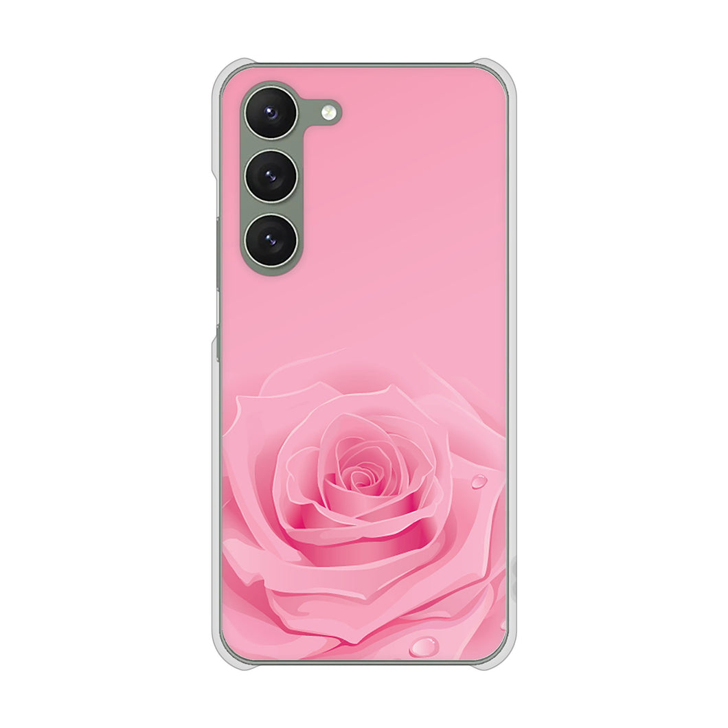 Galaxy S23 SCG19 au 高画質仕上げ 背面印刷 ハードケース バラ