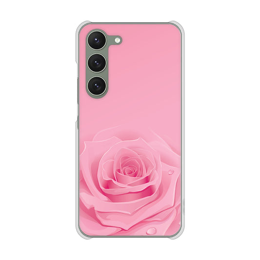 Galaxy S23 SCG19 au 高画質仕上げ 背面印刷 ハードケース バラ