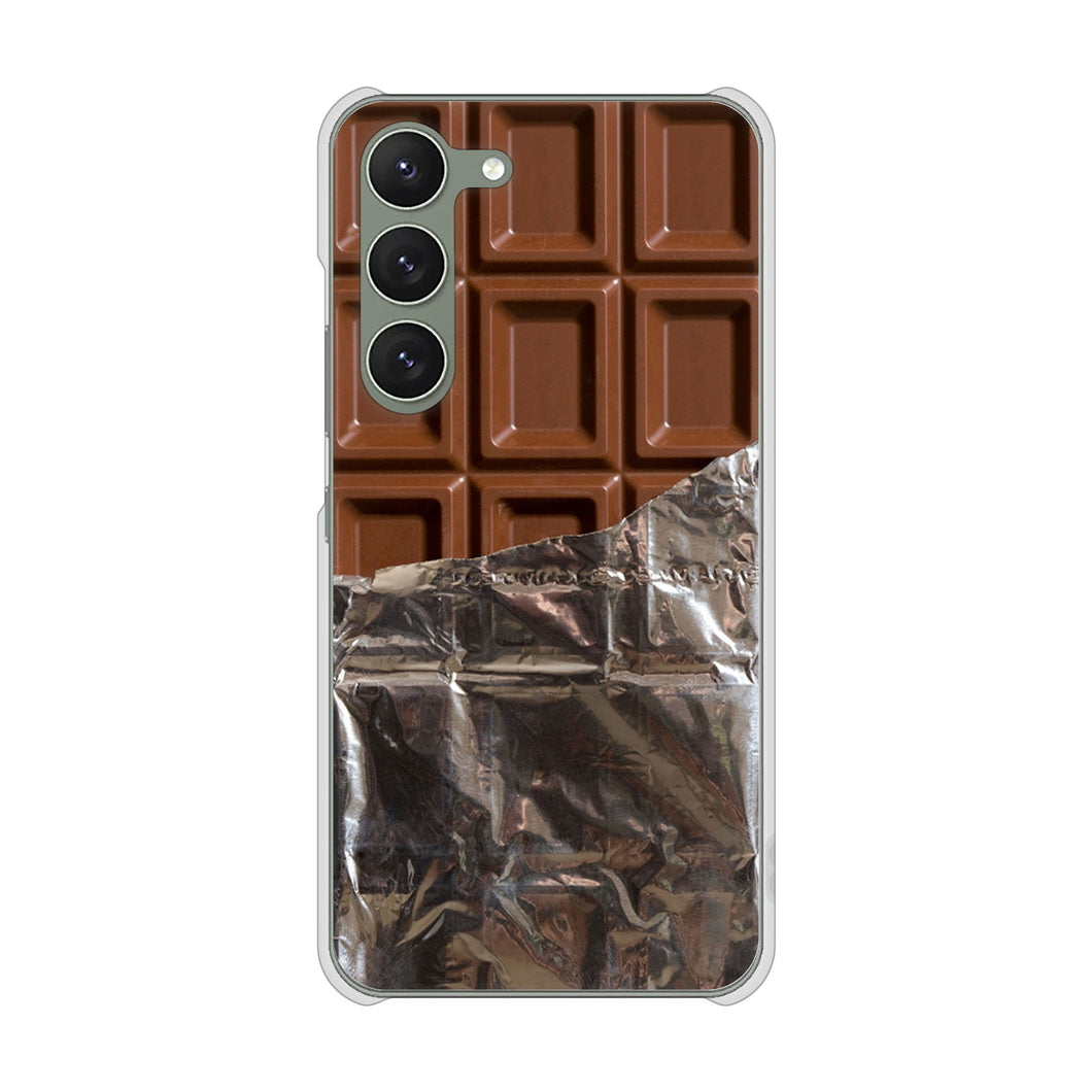 Galaxy S23 SCG19 au 高画質仕上げ 背面印刷 ハードケース 板チョコ