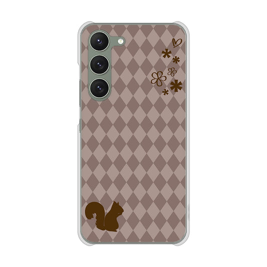 Galaxy S23 SCG19 au 高画質仕上げ 背面印刷 ハードケース 【515 リス】