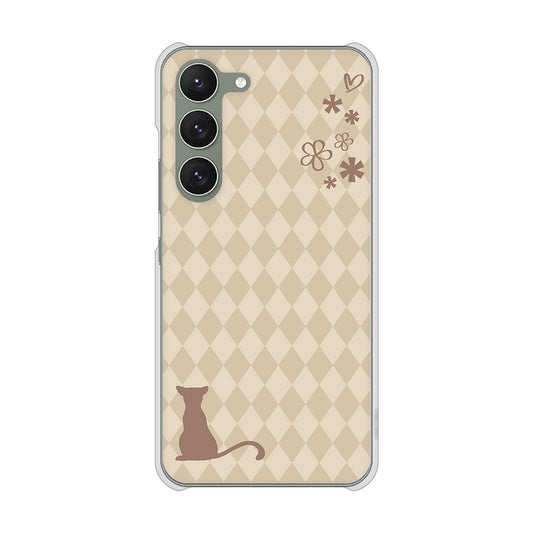 Galaxy S23 SCG19 au 高画質仕上げ 背面印刷 ハードケース 【516 ワラビー】