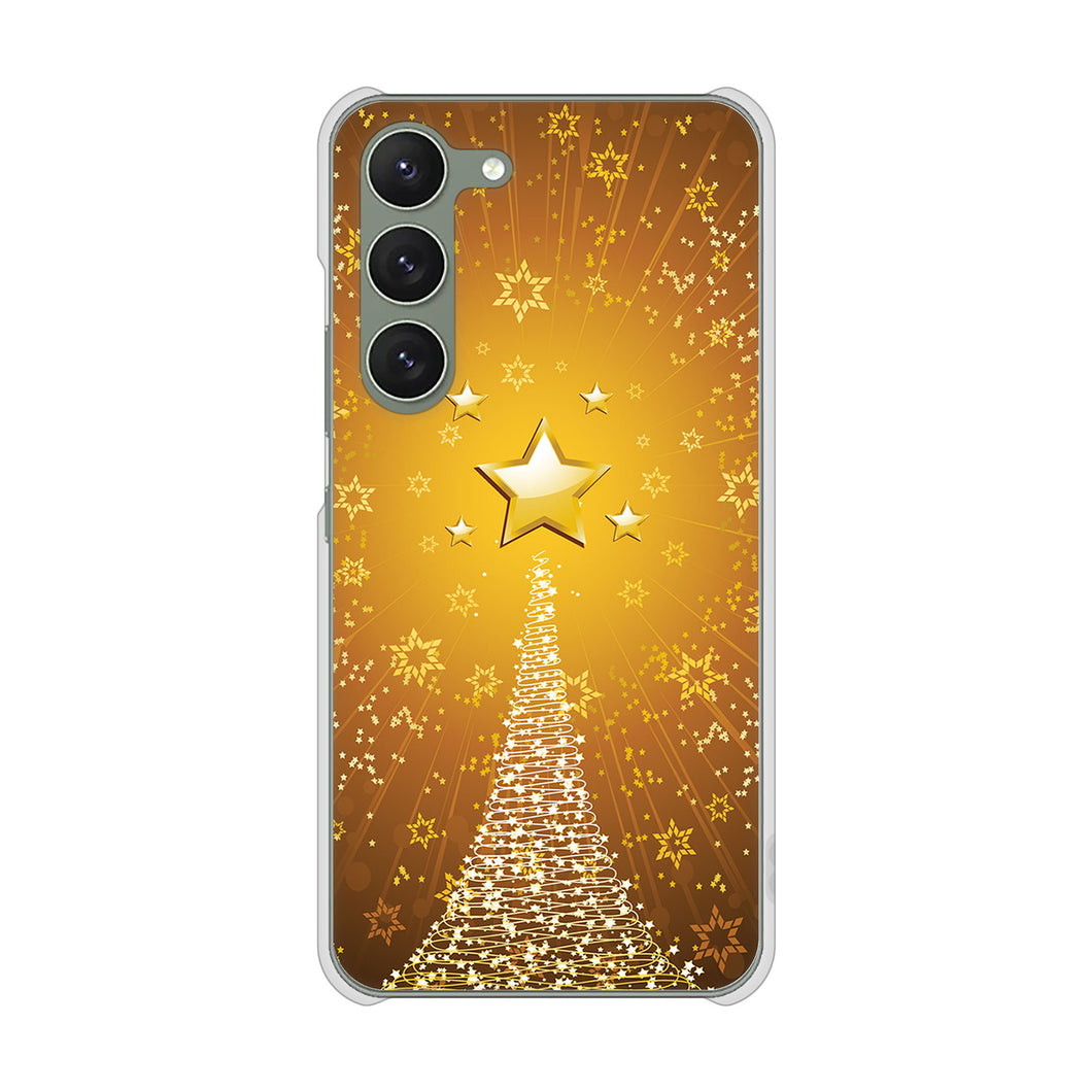 Galaxy S23 SCG19 au 高画質仕上げ 背面印刷 ハードケース クリスマス