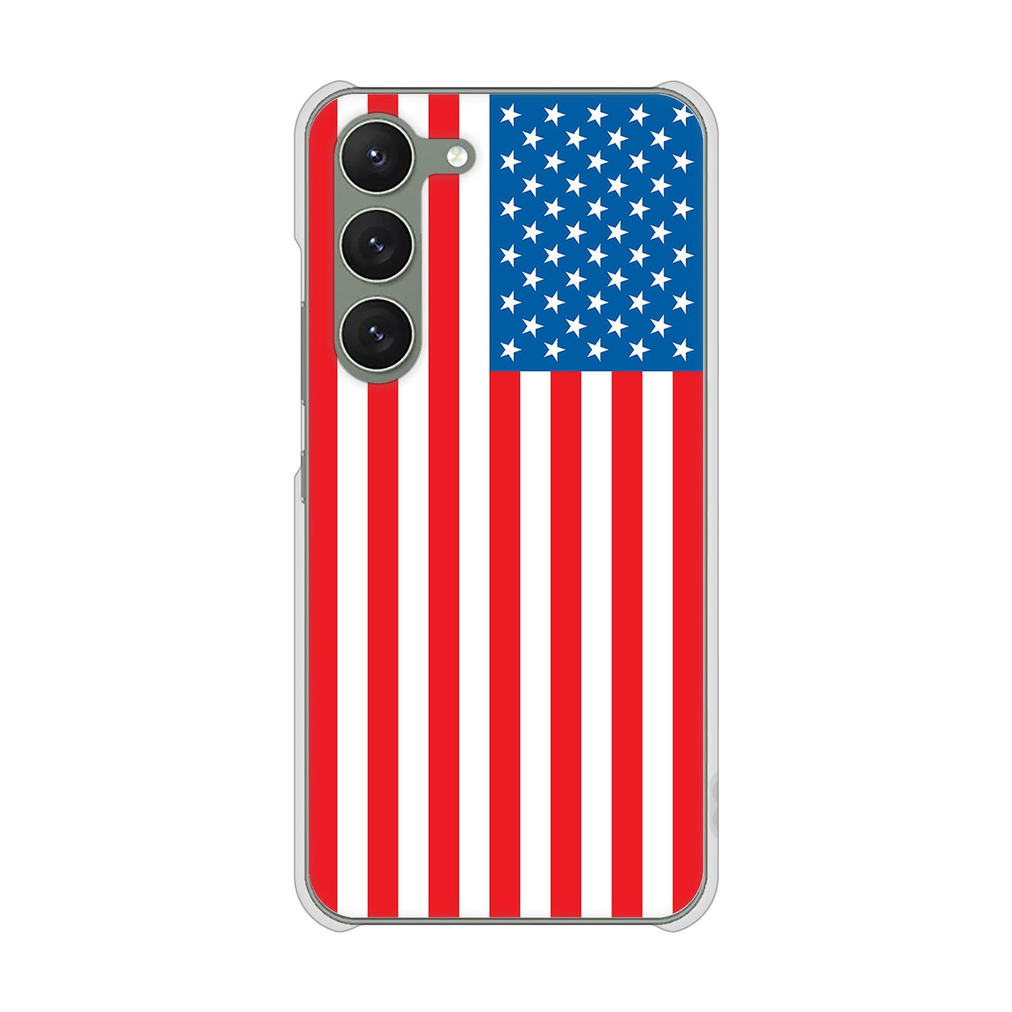 Galaxy S23 SCG19 au 高画質仕上げ 背面印刷 ハードケース 国旗