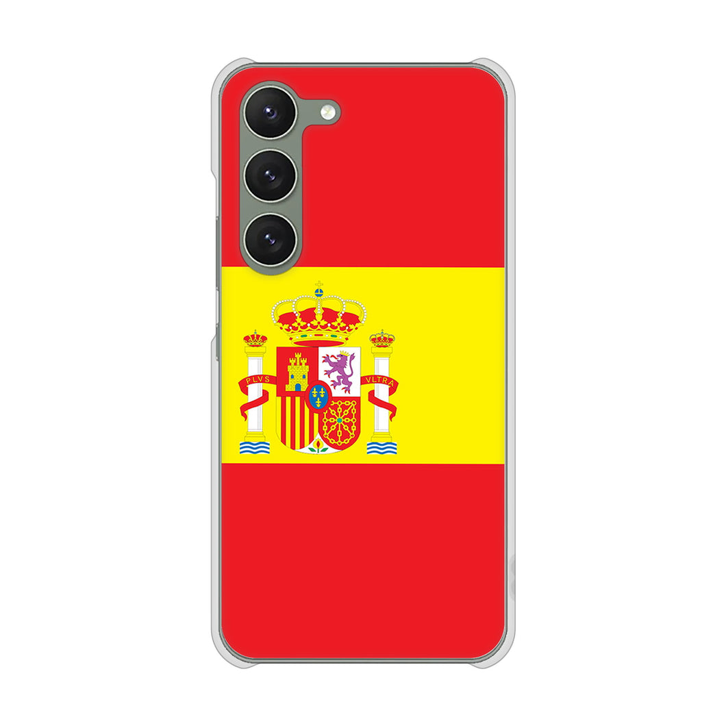 Galaxy S23 SCG19 au 高画質仕上げ 背面印刷 ハードケース 国旗