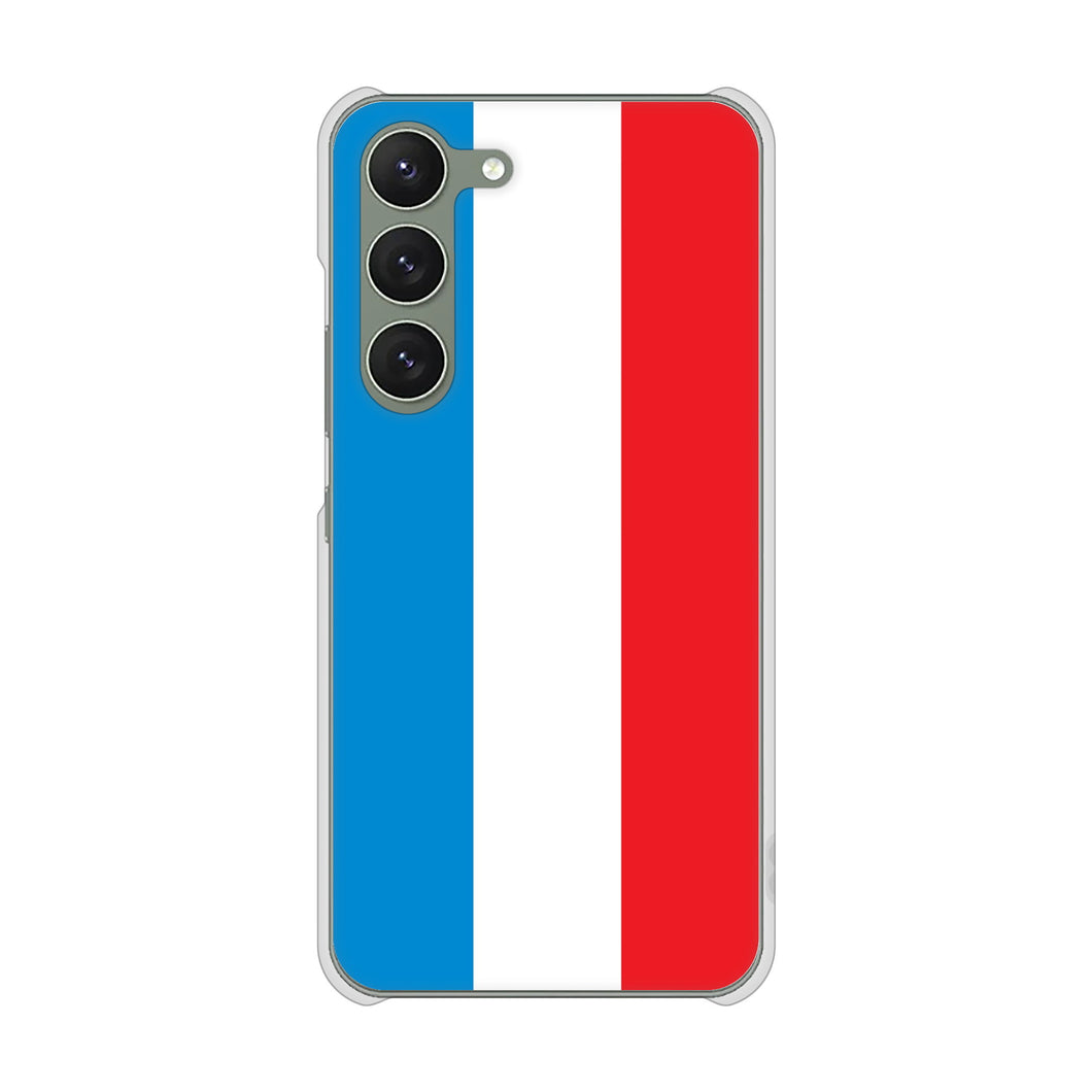 Galaxy S23 SCG19 au 高画質仕上げ 背面印刷 ハードケース 国旗