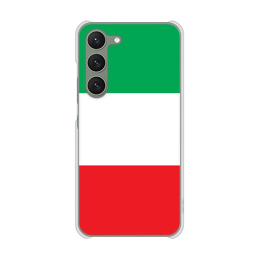 Galaxy S23 SCG19 au 高画質仕上げ 背面印刷 ハードケース 国旗