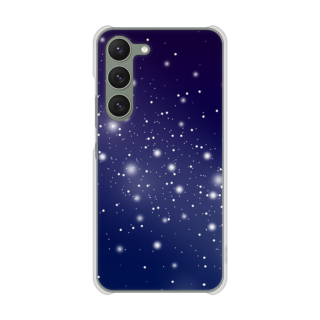 Galaxy S23 SCG19 au 高画質仕上げ 背面印刷 ハードケース 【1271 天空の川】