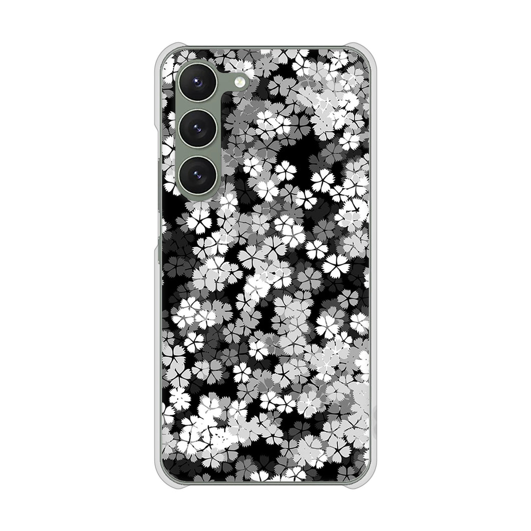 Galaxy S23 SCG19 au 高画質仕上げ 背面印刷 ハードケース 【1332 夜桜】