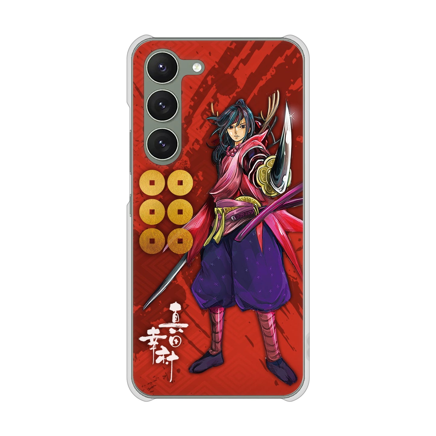 Galaxy S23 SCG19 au 高画質仕上げ 背面印刷 ハードケース 家紋