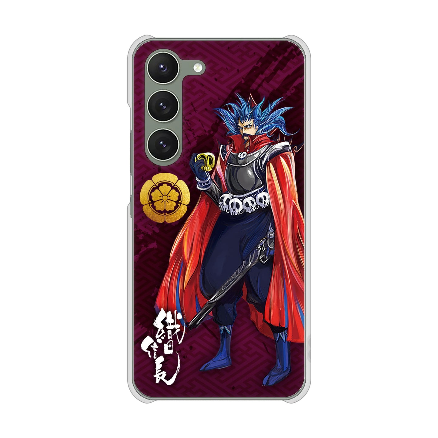 Galaxy S23 SCG19 au 高画質仕上げ 背面印刷 ハードケース 家紋