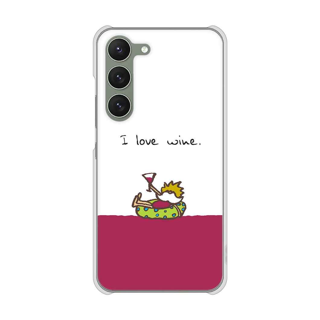 Galaxy S23 SCG19 au 高画質仕上げ 背面印刷 ハードケース 【IA811 ワインの神様】
