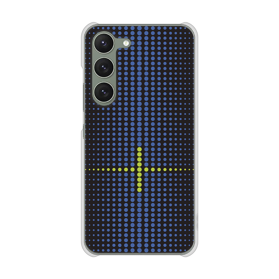 Galaxy S23 SCG19 au 高画質仕上げ 背面印刷 ハードケース 【IB907 グラデーションドット】