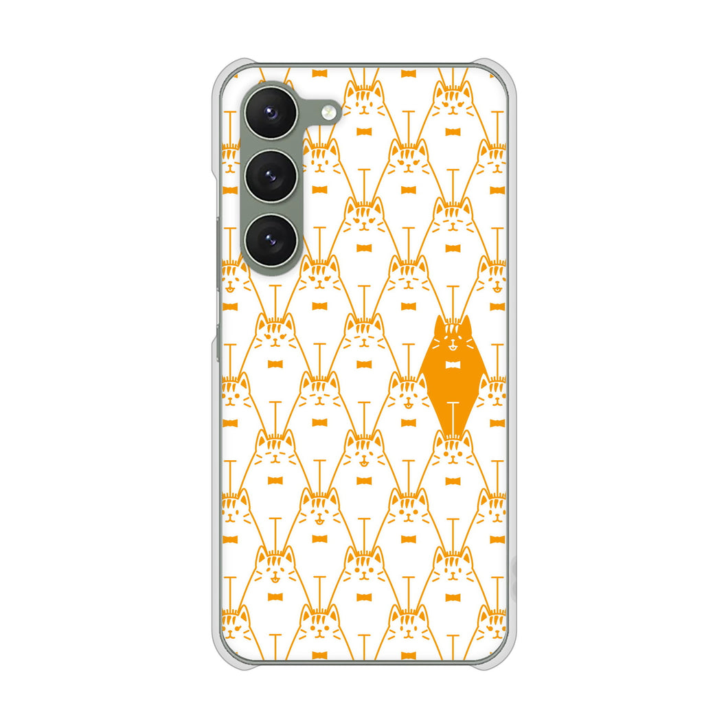 Galaxy S23 SCG19 au 高画質仕上げ 背面印刷 ハードケース パターンアニマル