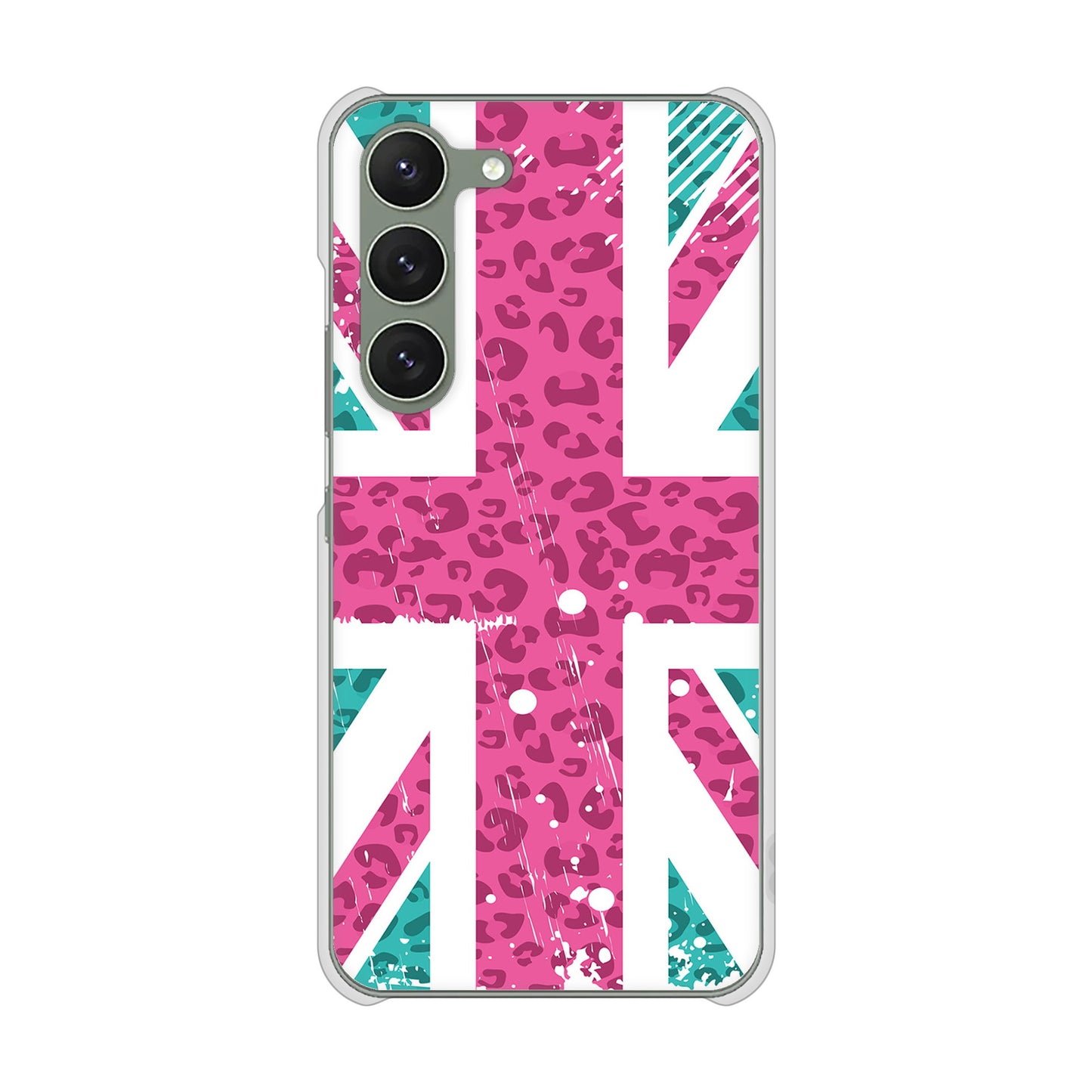 Galaxy S23 SCG19 au 高画質仕上げ 背面印刷 ハードケース ユニオンジャック
