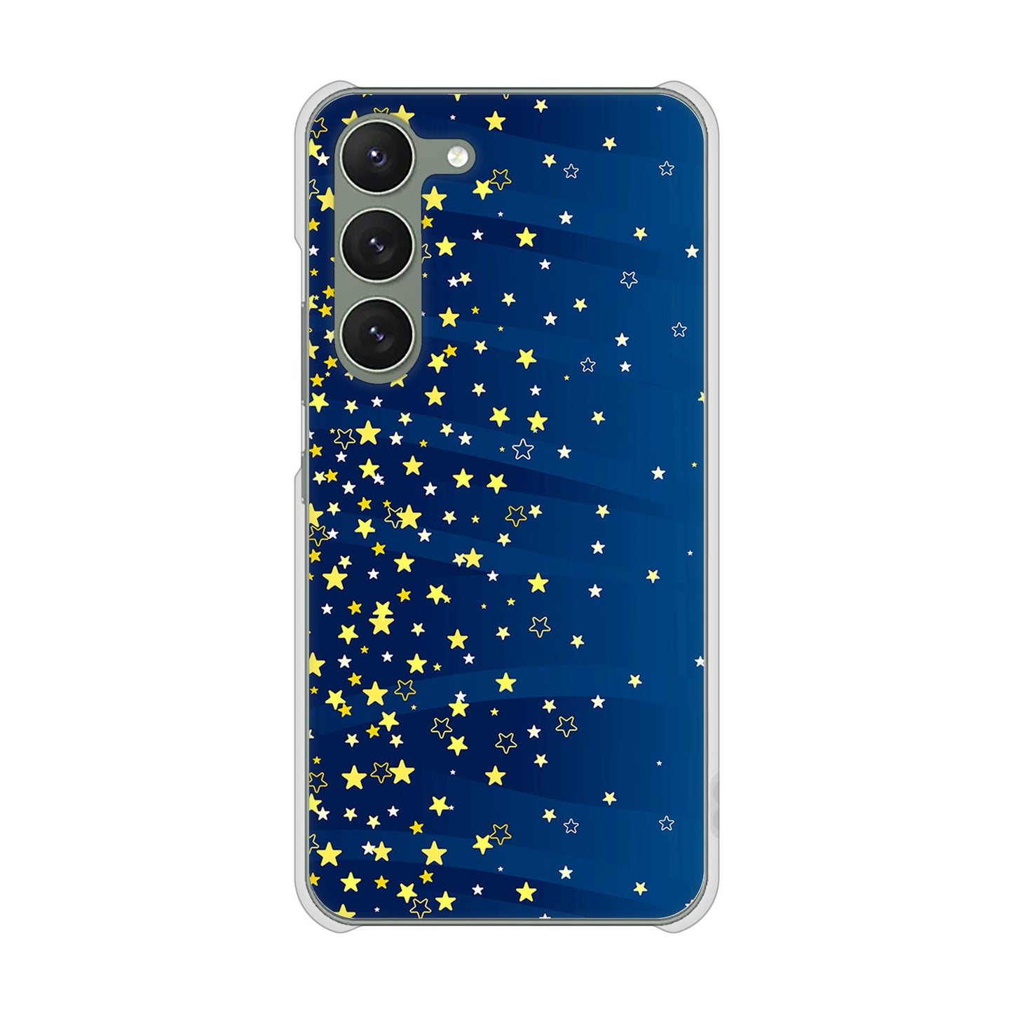 Galaxy S23 SCG19 au 高画質仕上げ 背面印刷 ハードケース 【VA842 満天の星空】