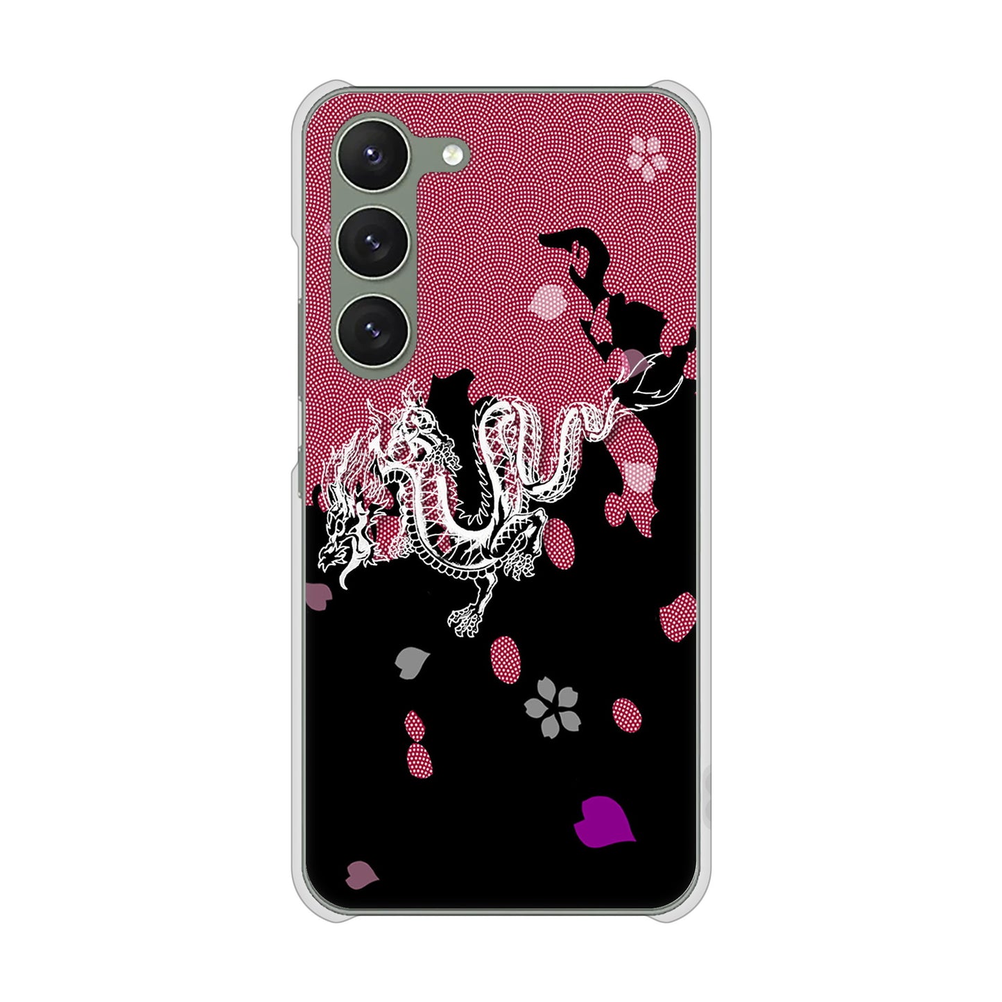 Galaxy S23 SCG19 au 高画質仕上げ 背面印刷 ハードケース 和竜