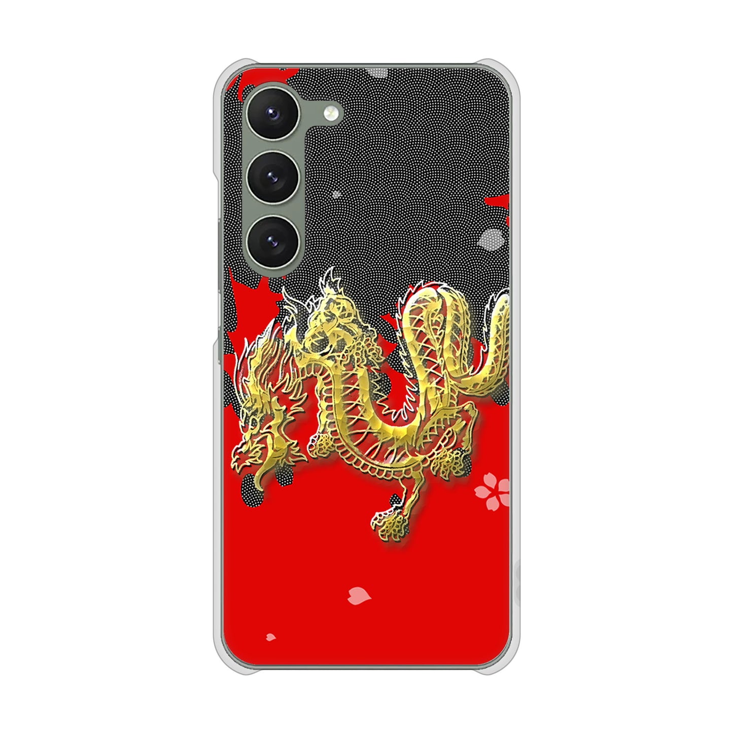 Galaxy S23 SCG19 au 高画質仕上げ 背面印刷 ハードケース 和竜