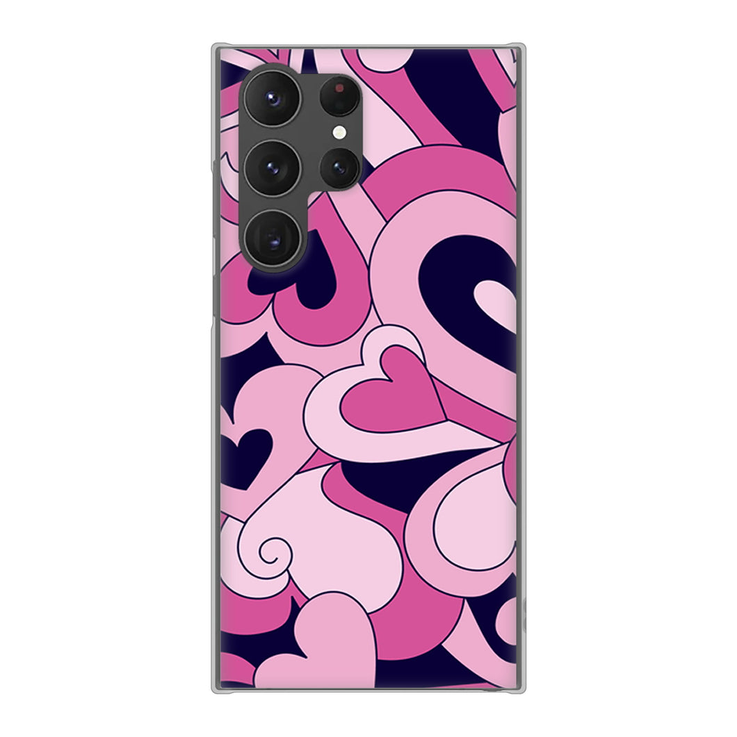 Galaxy S23 Ultra SCG20 au 高画質仕上げ 背面印刷 ハードケース プリティハート