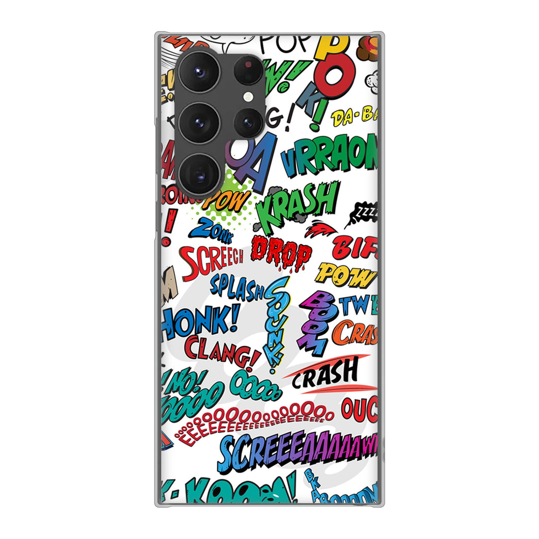 Galaxy S23 Ultra SCG20 au 高画質仕上げ 背面印刷 ハードケース 【271 アメリカン キャッチコピー】
