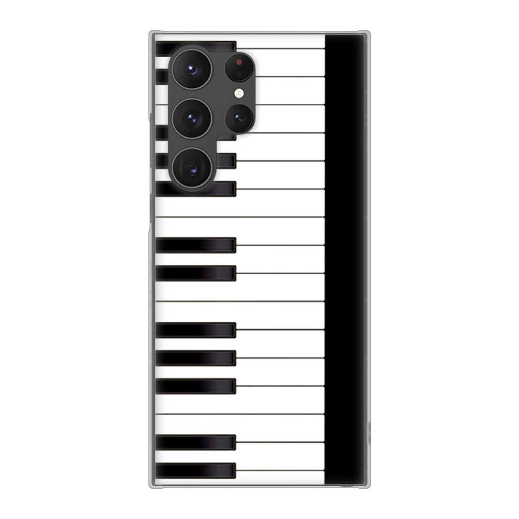 Galaxy S23 Ultra SCG20 au 高画質仕上げ 背面印刷 ハードケース ピアノ