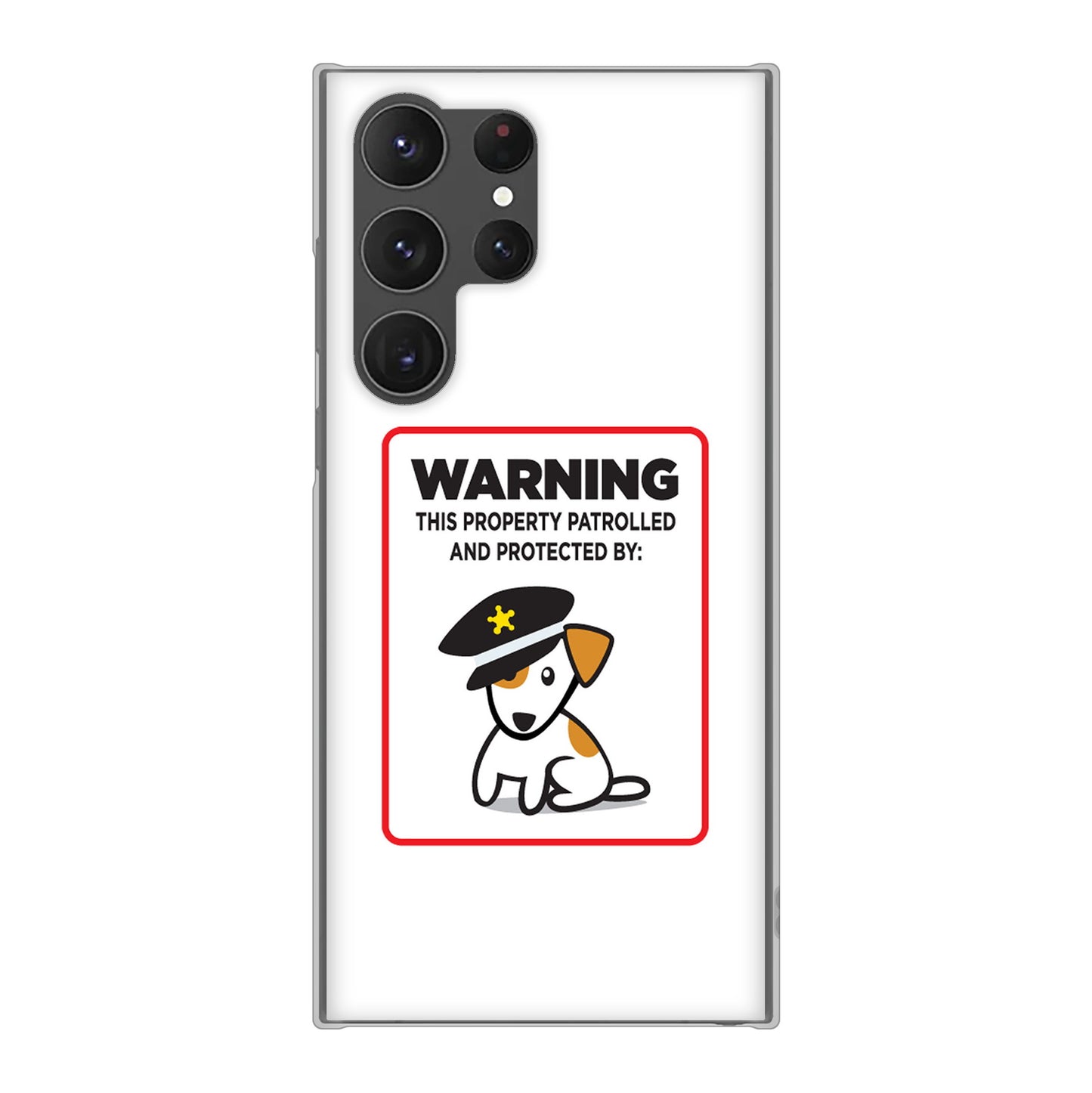 Galaxy S23 Ultra SCG20 au 高画質仕上げ 背面印刷 ハードケース 【374 猛犬注意】