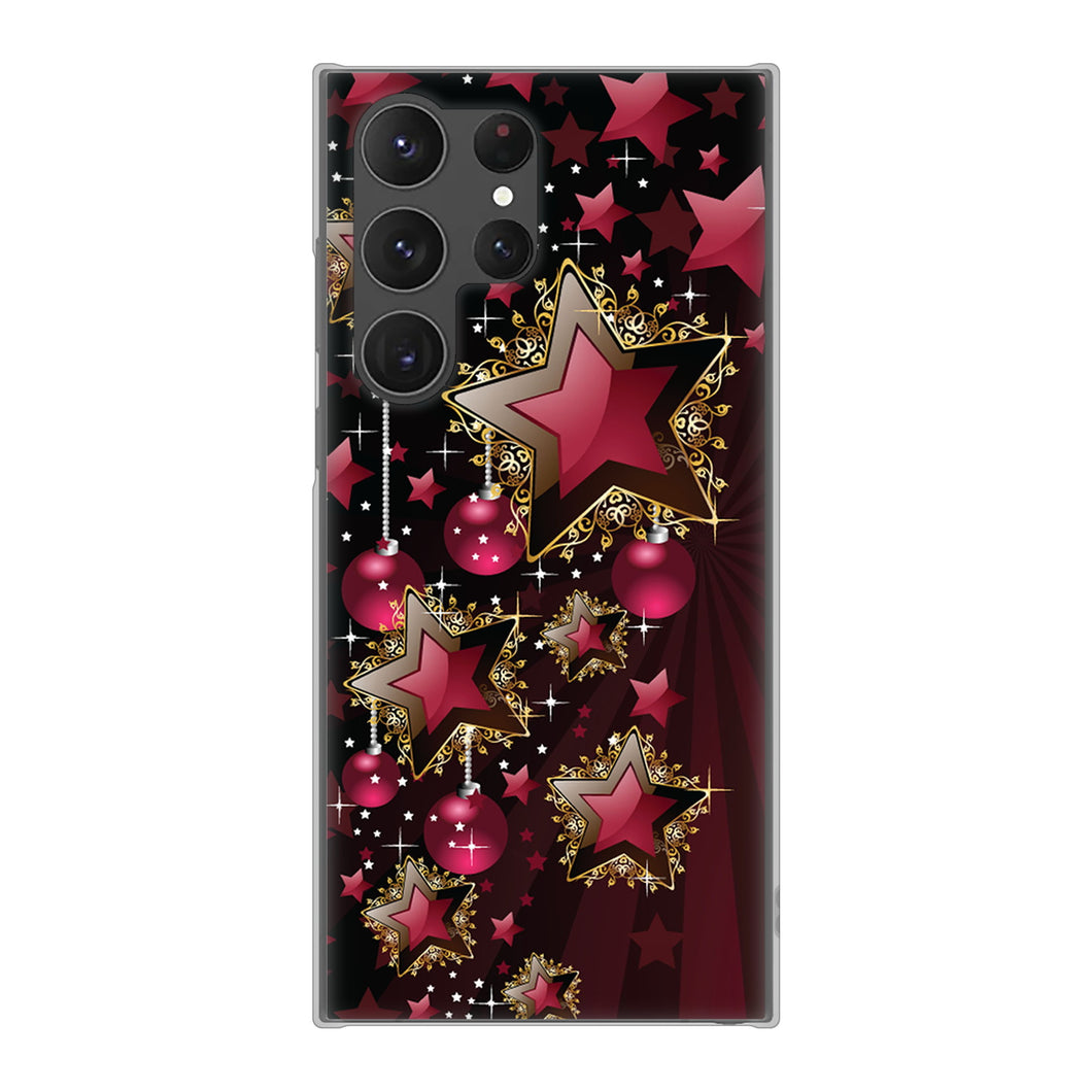 Galaxy S23 Ultra SCG20 au 高画質仕上げ 背面印刷 ハードケース 【434 星の壁】