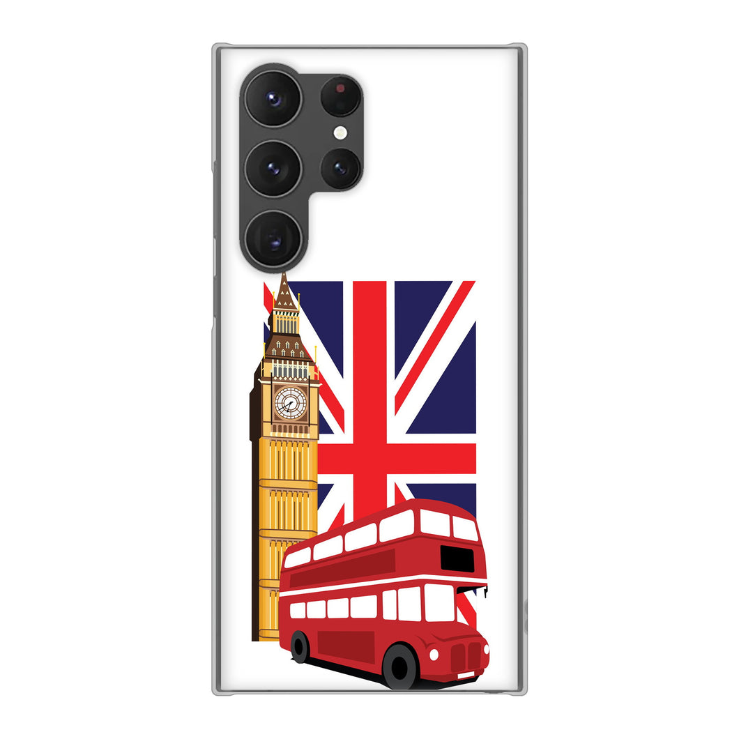 Galaxy S23 Ultra SCG20 au 高画質仕上げ 背面印刷 ハードケース イギリスの風景