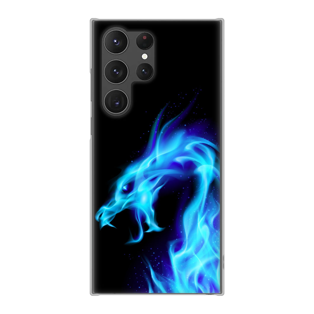 Galaxy S23 Ultra SCG20 au 高画質仕上げ 背面印刷 ハードケース ドラゴン