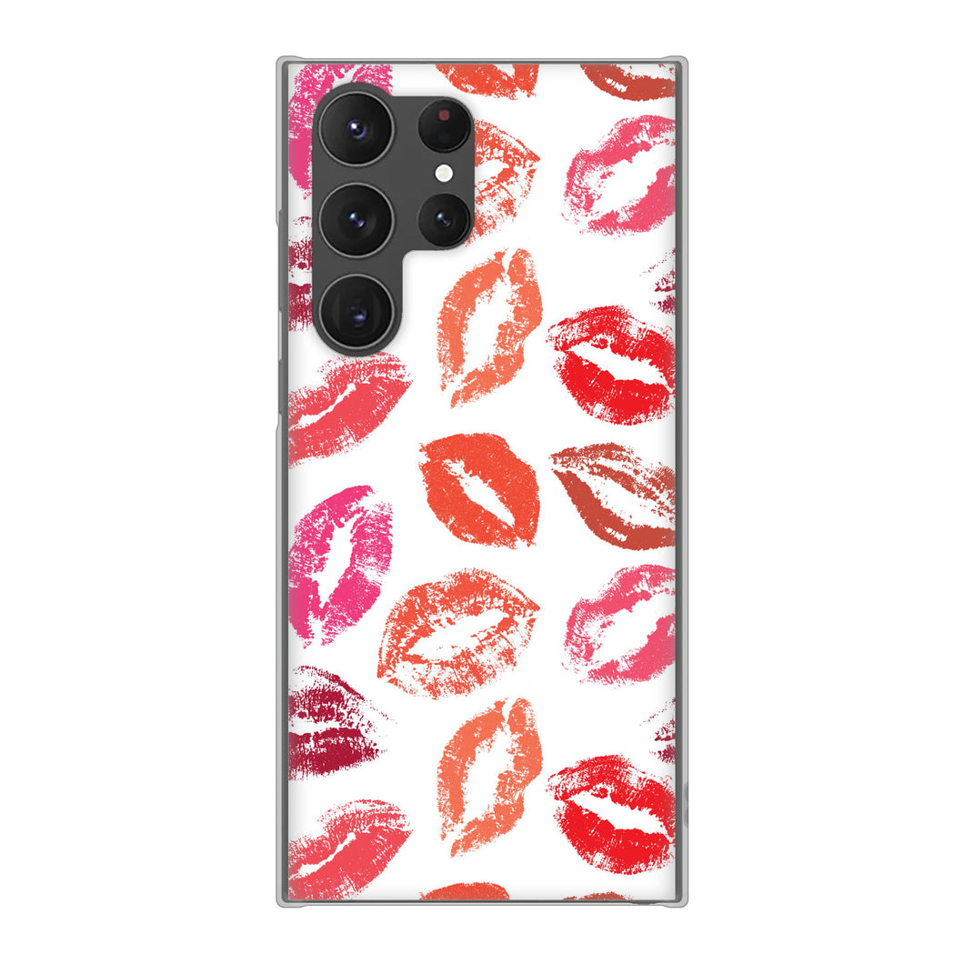 Galaxy S23 Ultra SCG20 au 高画質仕上げ 背面印刷 ハードケース 【734 キスkissキス】