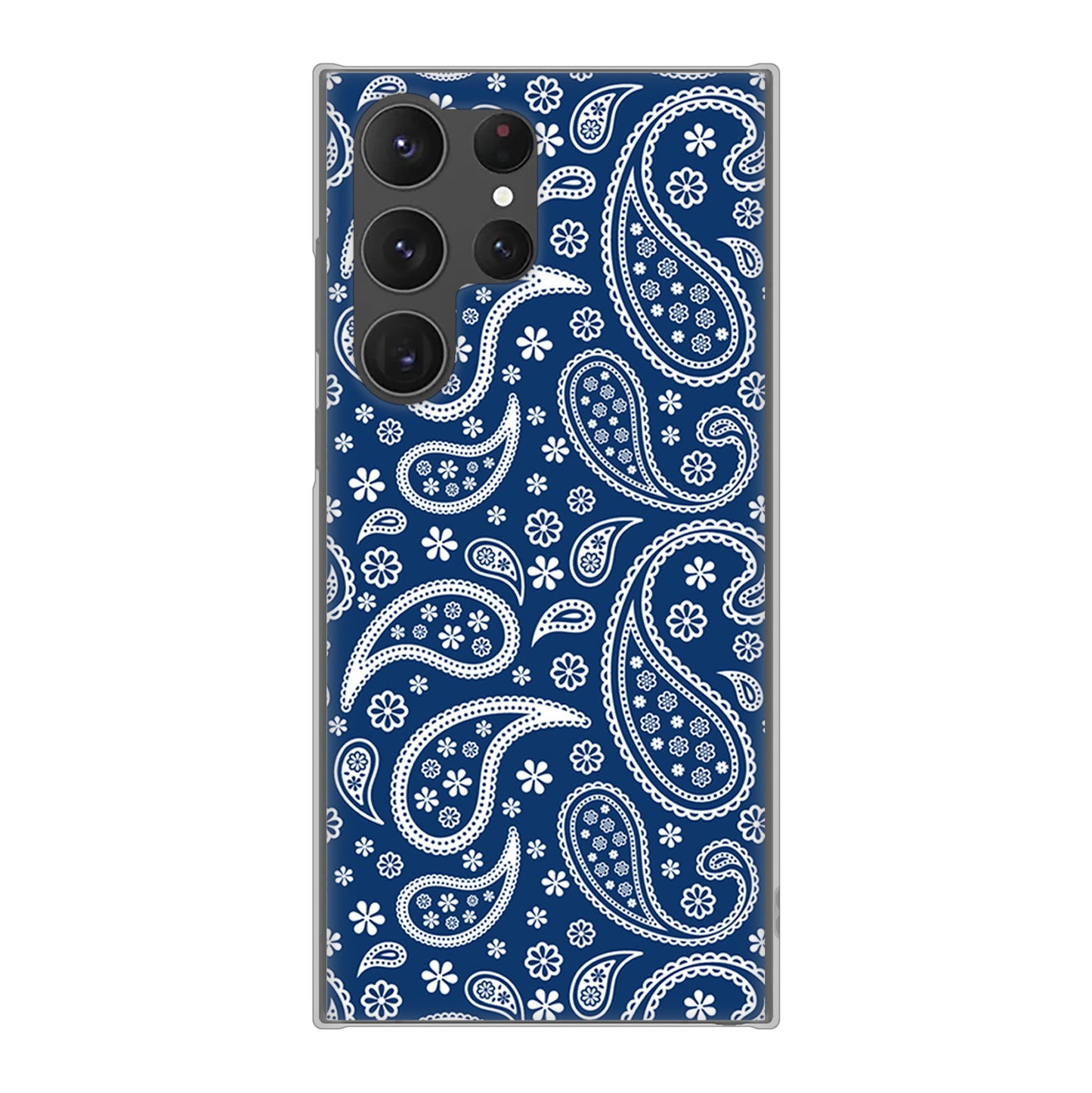 Galaxy S23 Ultra SCG20 au 高画質仕上げ 背面印刷 ハードケース ペイズリー