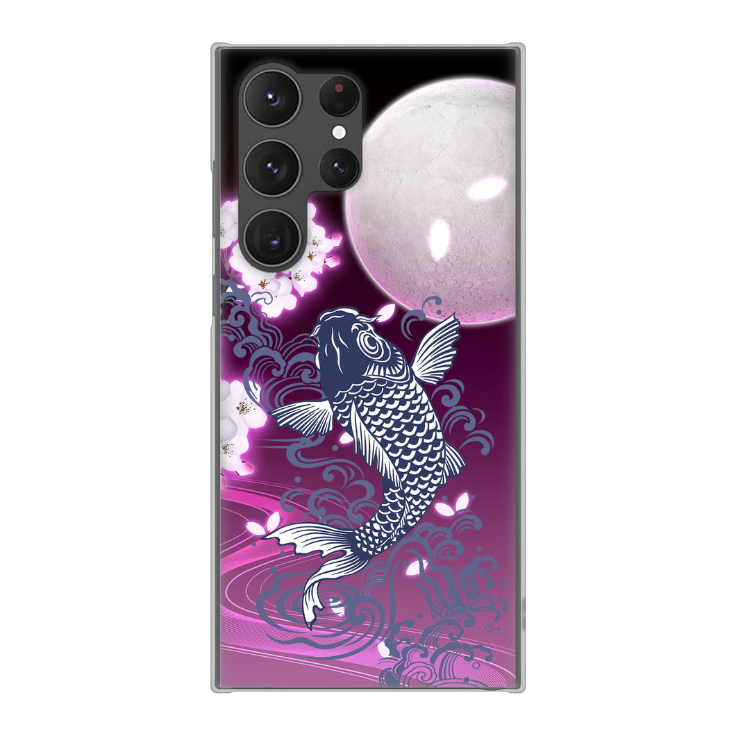 Galaxy S23 Ultra SCG20 au 高画質仕上げ 背面印刷 ハードケース 鯉