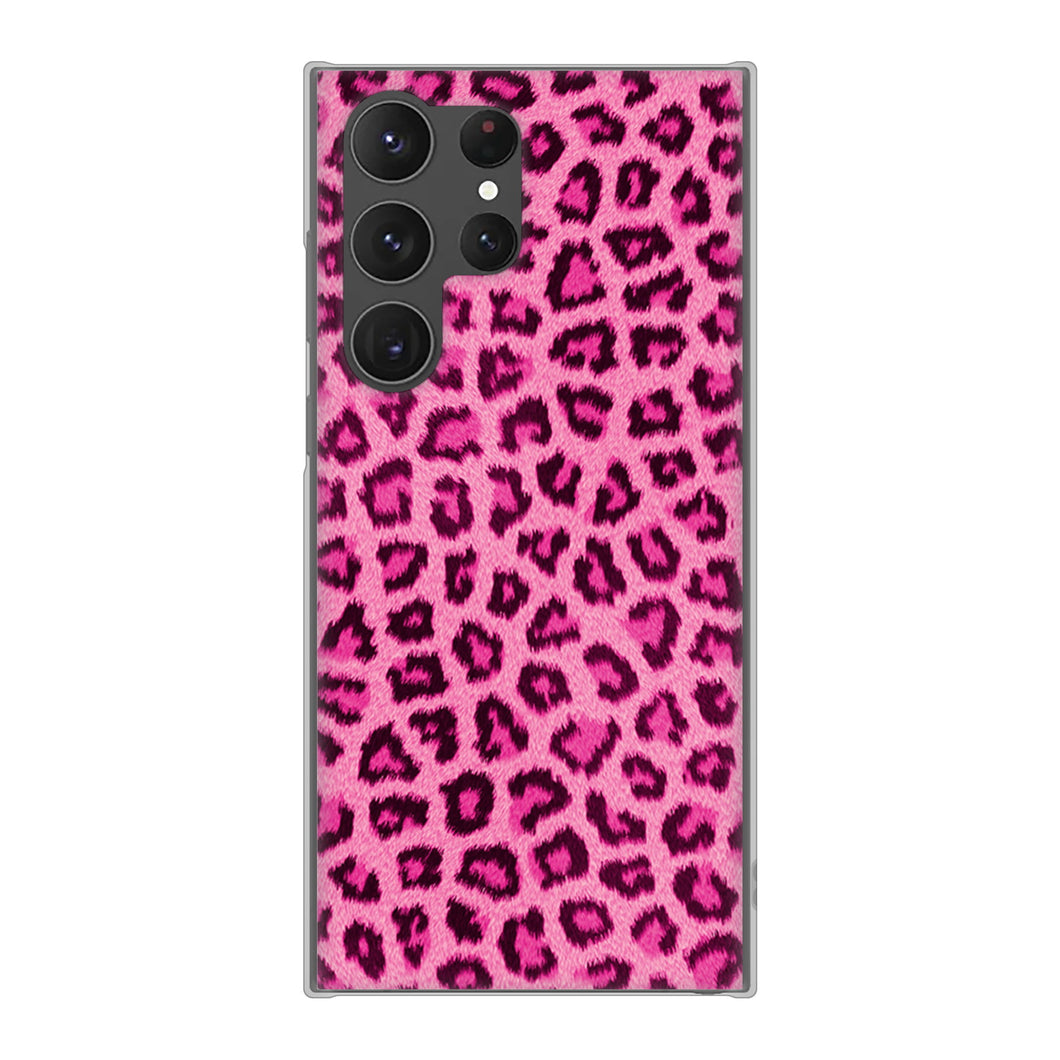 Galaxy S23 Ultra SCG20 au 高画質仕上げ 背面印刷 ハードケース ヒョウ柄ベーシックS