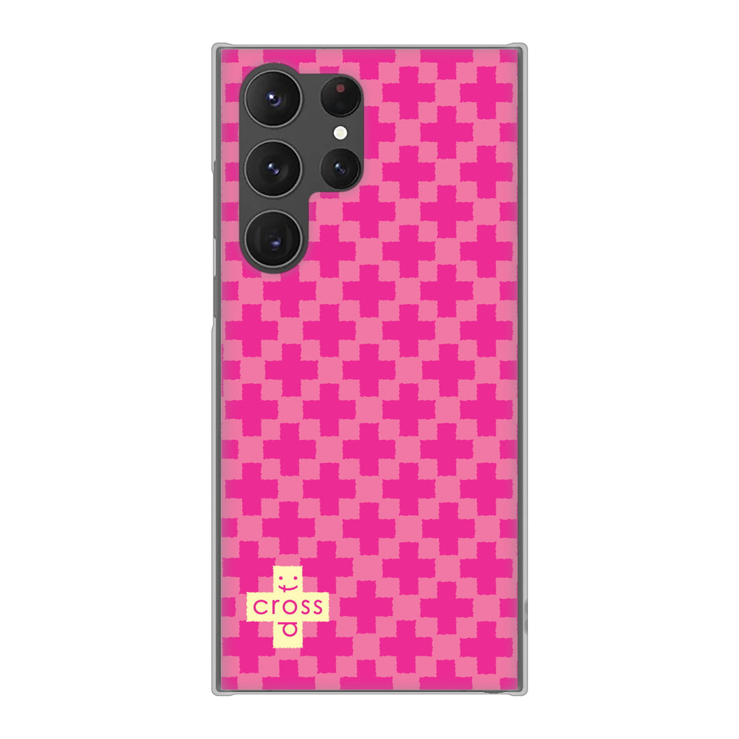 Galaxy S23 Ultra SCG20 au 高画質仕上げ 背面印刷 ハードケース クロスドット