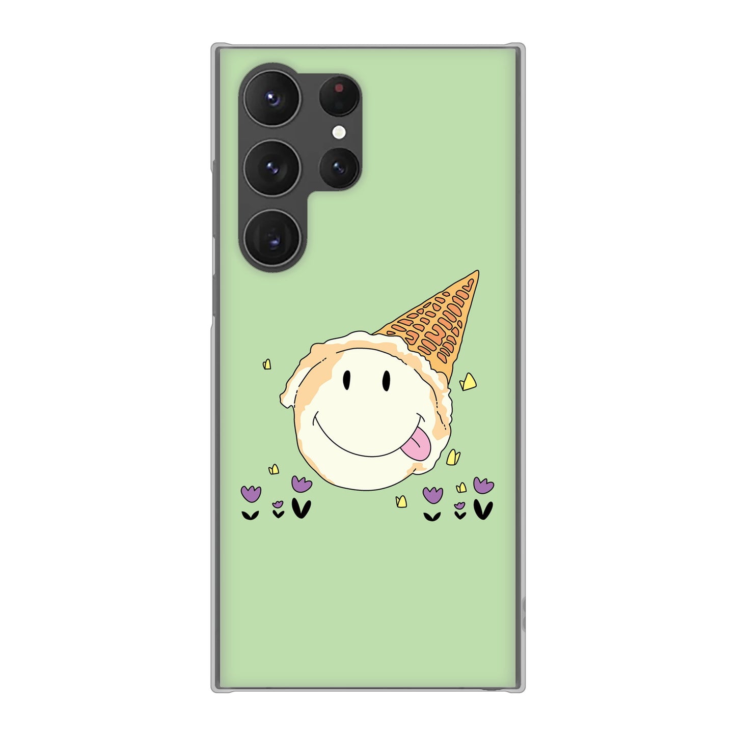Galaxy S23 Ultra SCG20 au 高画質仕上げ 背面印刷 ハードケース スイーツイラスト